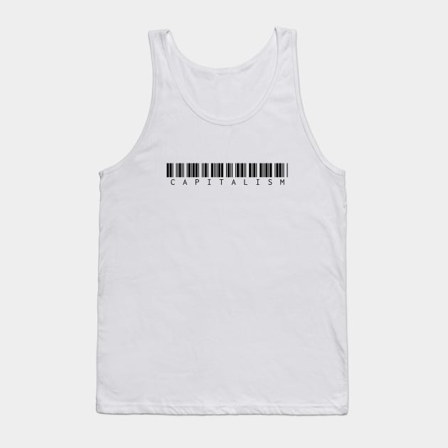 Capitalism – Black – Big Logo Tank Top by felixbunny